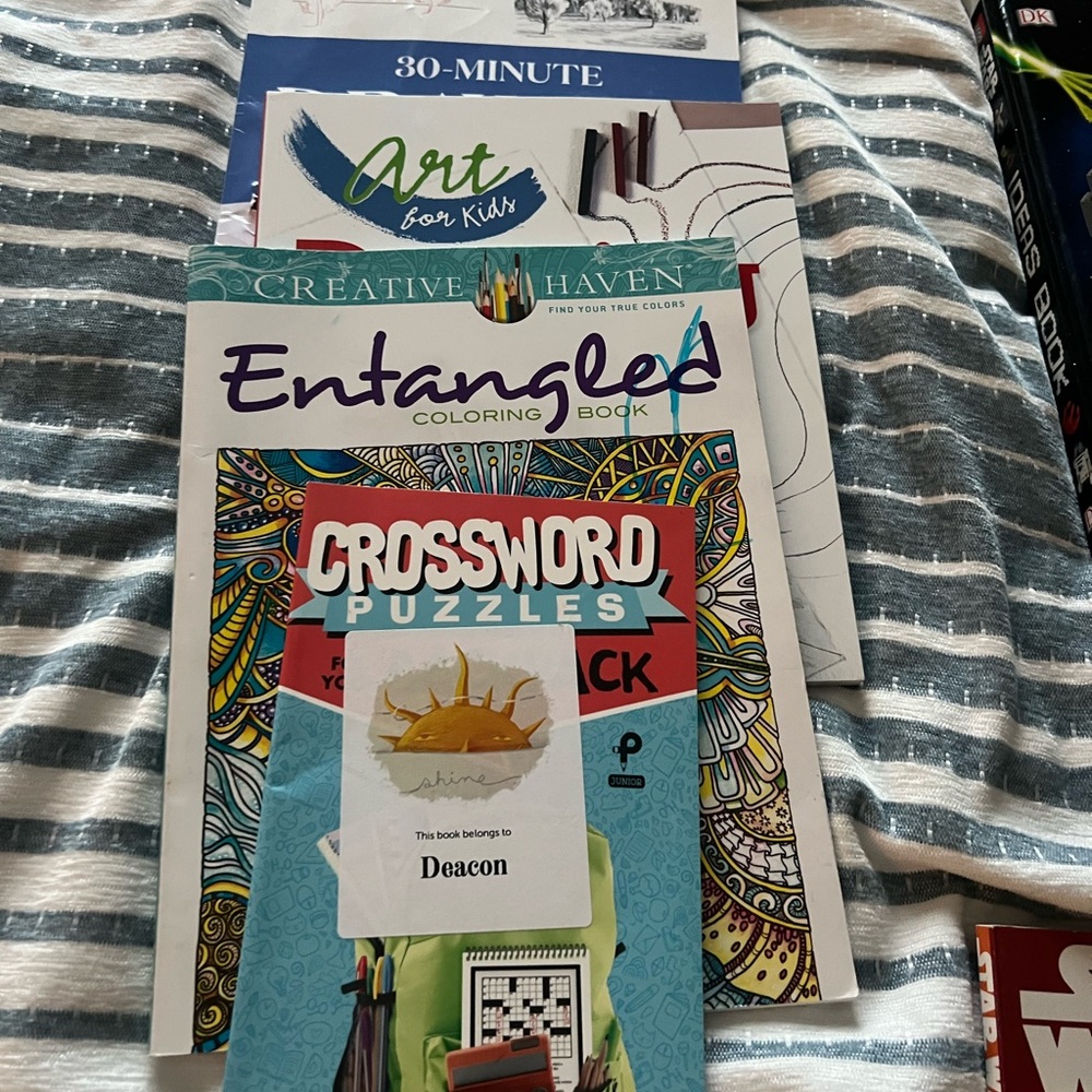 Coloring and Puzzle Book Set